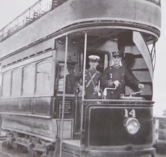 Lowestoft Corporation Tramways conductor and motorman 1904